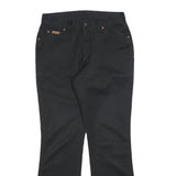 WRANGLER Womens Black Cotton Blend Regular Bootcut Trousers W31 L30 Stylish