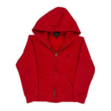 Age 10-12 Polo By Ralph Lauren Hoodie - Medium Red Cotton
