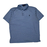 Polo By Ralph Lauren Striped Polo Shirt - XL Blue Cotton