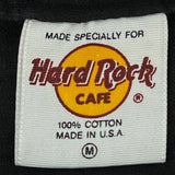 Chicago Hard Rock Cafe Graphic T-Shirt - Medium Black Cotton