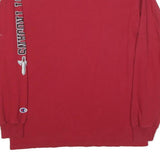 CHAMPION Mens Red Troy Long Sleeve Crew Neck Graphic T-Shirt M Cotton Blend