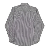 New York Fit Tommy Hilfiger Striped Shirt - Large Black & White Cotton