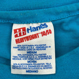 Single Stitch Baltimore Fell'S Point Hanes Graphic T-Shirt - Medium Blue Cotton Blend