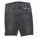 WRANGLER Mens Black Denim Casual Shorts XL W38 5 Pocket Classic Fit
