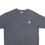 CARHARTT Mens Grey Pocket T-Shirt L Short Sleeve Crew Neck Classic Cotton