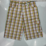 Rocawear Checked Cargo Shorts - 32W 11L Multicoloured Cotton