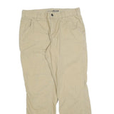 CARHARTT Mens Cotton Blend Beige Relaxed Fit Straight Trousers W32 L30 Workwear