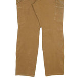 CARHARTT Womens Relaxed Fit Straight Jeans Beige Denim W36 L30 Durable Workwear