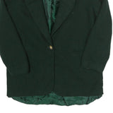 HARRIS/WALLACE Womens Green Wool Button Jacket UK 10 Classic Tailored Plain