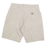 CARHARTT Mens Shorts Beige Casual L W34 Cotton Blend Workwear Pocket Detail