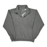 Fila 1/4 Zip - Large Gray Cotton Blend