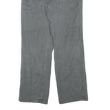 MARSUM Mens Cotton Blend Grey Regular Fit Straight Leg Trousers W33 L30 Casual