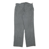 MARSUM Mens Cotton Blend Grey Regular Fit Straight Leg Trousers W33 L30 Casual