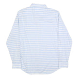 TOMMY HILFIGER Mens Blue & White Striped Shirt L Button-Down Collar Casual