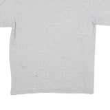 MAJESTIC Mens Grey Raiders Graphic T-Shirt L Short Sleeve Crew Neck Cotton