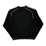 Nike Striped Long Sleeve T-Shirt - Large Black Cotton