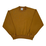 90'S Blank Made In USA Jerzees Sweatshirt - Medium Brown Cotton Blend