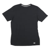 RUSSELL ATHLETIC Mens Black Classic T-Shirt M Short Sleeve Crew Neck Plain