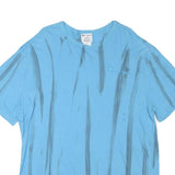 CHAMPION Mens Blue Tie Dye T-Shirt L Crew Neck Short Sleeve Cotton Blend