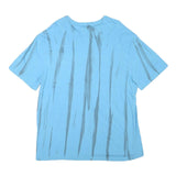 CHAMPION Mens Blue Tie Dye T-Shirt L Crew Neck Short Sleeve Cotton Blend