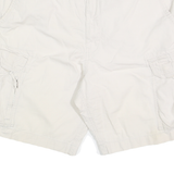 CHAPS Mens Shorts White Casual Cargo M W34 Pocket Detail Cotton Blend