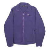 BERGHAUS Womens Purple Jacket UK 10 Polyester Zip Long Sleeve Casual Outdoor