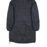 JACK WOLFSKIN Womens Black Outdoor Jacket UK 8 Polyamide Hooded Zip Long Sleeve