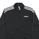 ADIDAS Mens Black & White Classic Jacket S Polyester Blend Track Zip Up