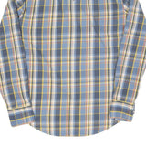 LEVI'S Mens Blue & Yellow Checked Cotton Shirt M Long Sleeve Button Closure