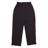 Womens Black Classic Fit Straight Trousers W24 L26 Zip Closure Elegant Workwear