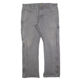 DICKIES Mens Grey Regular Fit Straight Cotton Blend Jeans W34 L30 Workwear