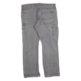 DICKIES Mens Grey Regular Fit Straight Cotton Blend Jeans W34 L30 Workwear