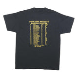 JERZEES Mens Black Dragon Baseball Graphic T-Shirt L Short Sleeve Crew Neck