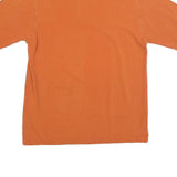 BURBERRY Mens Orange Short Sleeve Plain S Polo Shirt Cotton Blend Classic