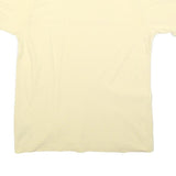 ADIDAS Mens Yellow & White Modern T-Shirt L Short Sleeve Crew Neck Sportswear
