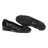 GABOR Womens Classic Patent Bow Ballet Pumps Black Synthetic UK 4 Stylish