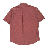 Tommy Hilfiger Checked Short Sleeve Shirt - Large Red Cotton