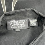 Dragonfly Hip Hop Short Sleeve Shirt - Large Black Polyester