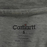 Carhartt Long Sleeve T-Shirt - Small Grey Cotton
