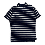 Polo By Ralph Lauren Striped Polo Shirt - Large Navy Cotton