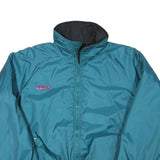 COLUMBIA Womens Blue Jacket S Polyester Blend Plain Zip Outdoor Casual