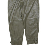 MNG Womens Polyester Khaki Regular Tapered Trousers W32 L26 Zip Closure Stylish