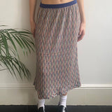 Unbranded Maxi Skirt - 28W UK 8 Multicoloured Cotton Blend
