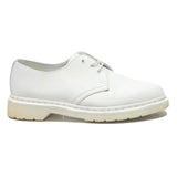 DR MARTENS 1461 Womens Leather White Lace-Up Shoes UK 6 Classic Durable Comfort