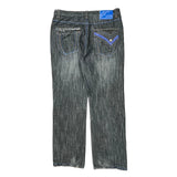 Raw Blue Jeans - 38W 34L Gray Cotton