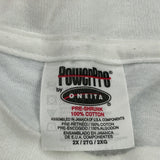Blue Angels Oneita Graphic T-Shirt - 2XL White Cotton