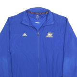 ADIDAS Mens Blue Athletic Training Zip Jacket 2XL Polyester Blend Sportswear