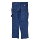 Hard Yakka Cargo Pants - 35W 31L Blue Cotton