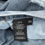 Unbranded Hip Hop Jeans - 36W 31L Blue Cotton Blend