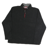 FILA Mens Black Plain Pullover Crew Neck Basic Knit 2XL Sportswear